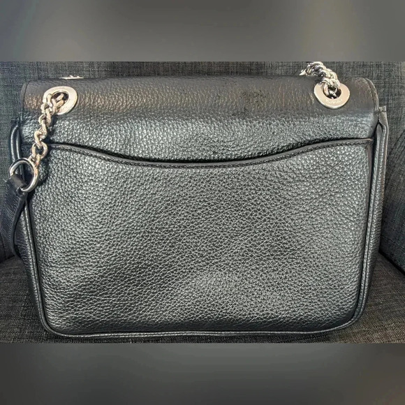 Coach Klara Black Silver crossbody leather bag. LIKE NEW! - Picture 6 of 12